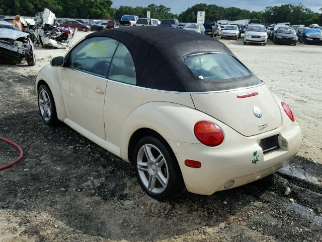 3VWCD31YX4M342661 - 2004 VOLKSWAGEN NEW BEETLE ყვითელი ფოტო 3