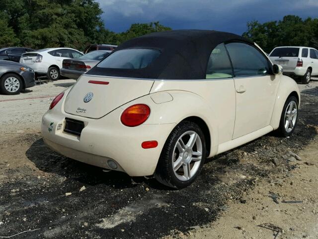 3VWCD31YX4M342661 - 2004 VOLKSWAGEN NEW BEETLE ყვითელი ფოტო 4