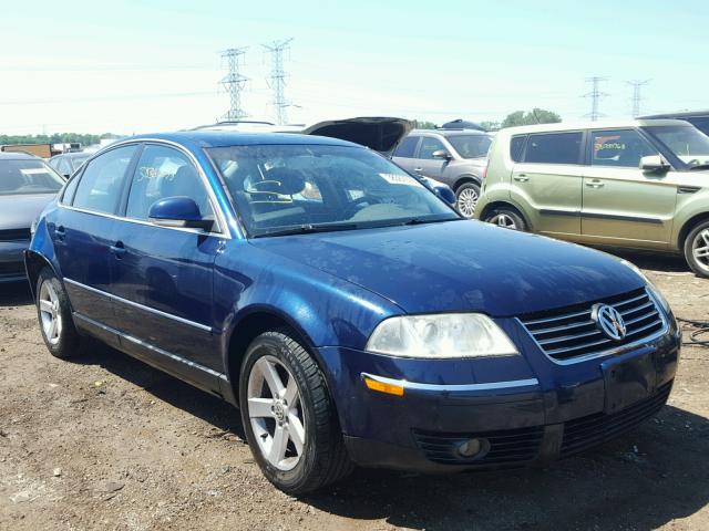WVWTH63B04P252897 - 2004 VOLKSWAGEN PASSAT GLX BLUE photo 1