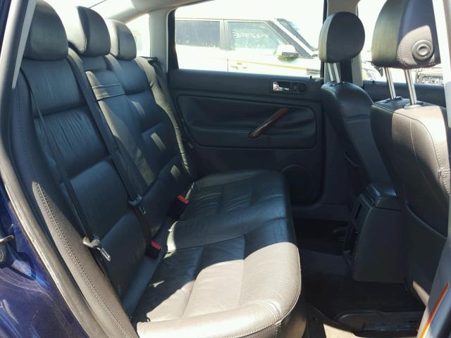 WVWTH63B04P252897 - 2004 VOLKSWAGEN PASSAT GLX BLUE photo 6