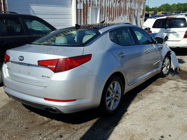 5XXGN4A73DG218439 - 2013 KIA OPTIMA EX SILVER photo 4