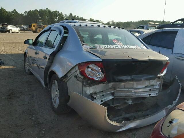 1G1AL55F267674438 - 2006 CHEVROLET COBALT LT SILVER photo 3