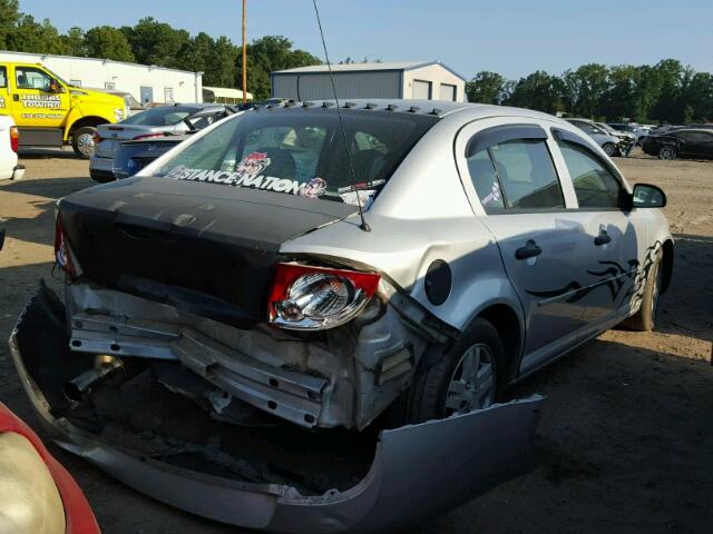 1G1AL55F267674438 - 2006 CHEVROLET COBALT LT SILVER photo 4