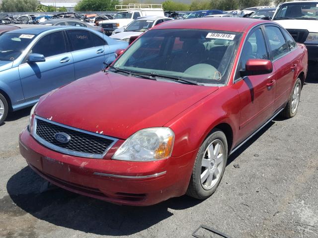 1FAFP23105G160857 - 2005 FORD FIVE HUNDR RED photo 2