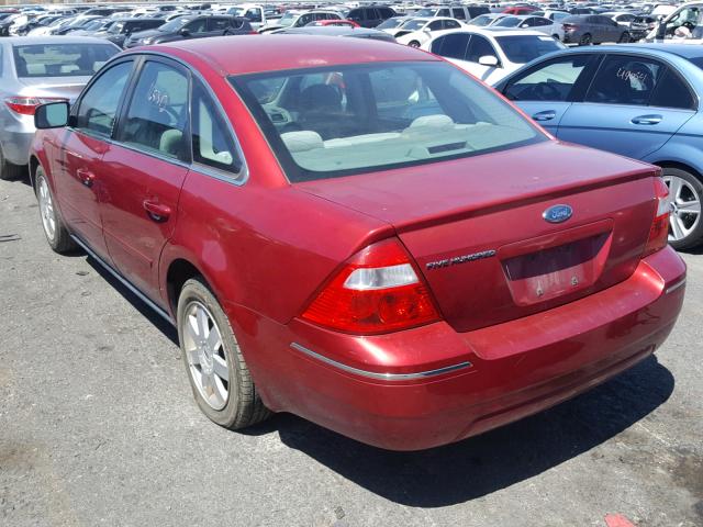 1FAFP23105G160857 - 2005 FORD FIVE HUNDR RED photo 3