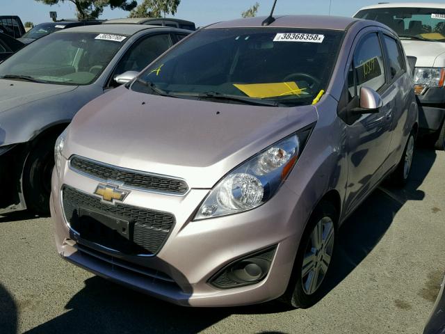 KL8CD6S92DC503848 - 2013 CHEVROLET SPARK 1LT PINK photo 2