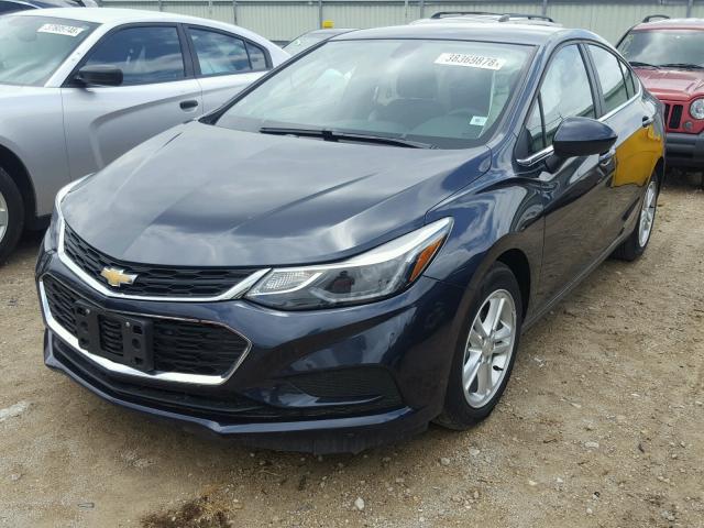 1G1BE5SM3G7296181 - 2016 CHEVROLET CRUZE LT BLUE photo 2