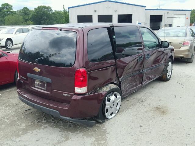 1GNDU23W28D172043 - 2008 CHEVROLET UPLANDER L MAROON photo 4