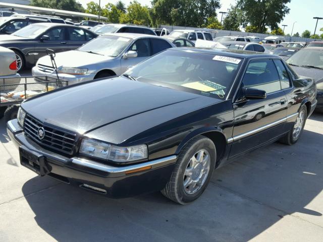 1G6ET1299VU607452 - 1997 CADILLAC ELDORADO T BLACK photo 2