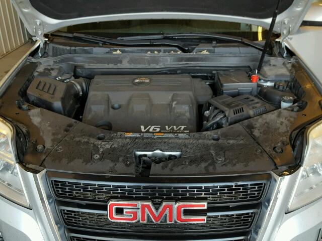 2CTFLTE53B6411530 - 2011 GMC TERRAIN SL SILVER photo 7