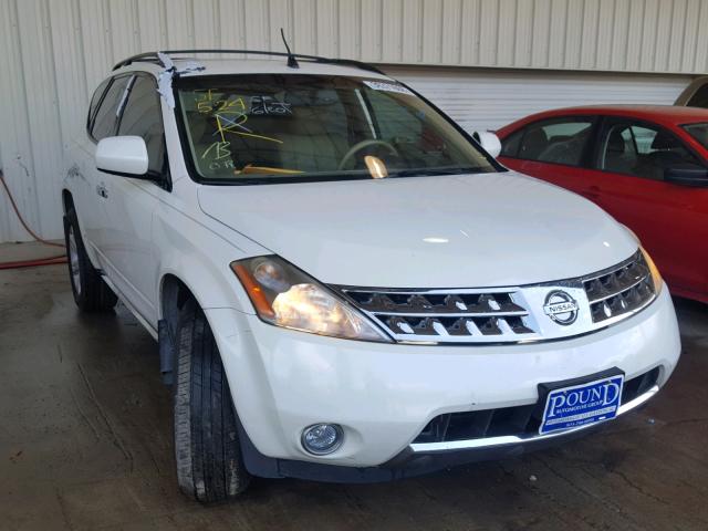 JN8AZ08T96W419399 - 2006 NISSAN MURANO WHITE photo 1