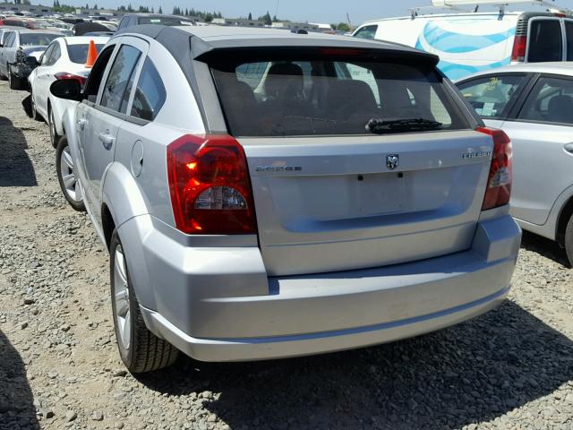 1B3CB3HAXBD167825 - 2011 DODGE CALIBER MA SILVER photo 3