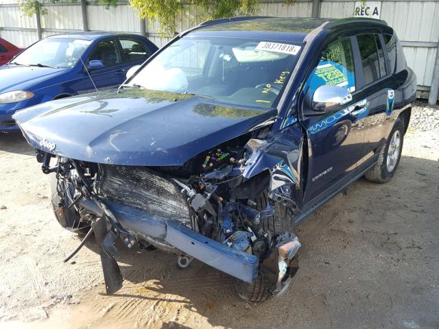 1C4NJCBA1ED865473 - 2014 JEEP COMPASS SP BLUE photo 2