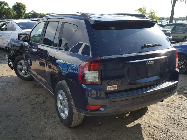 1C4NJCBA1ED865473 - 2014 JEEP COMPASS SP BLUE photo 3
