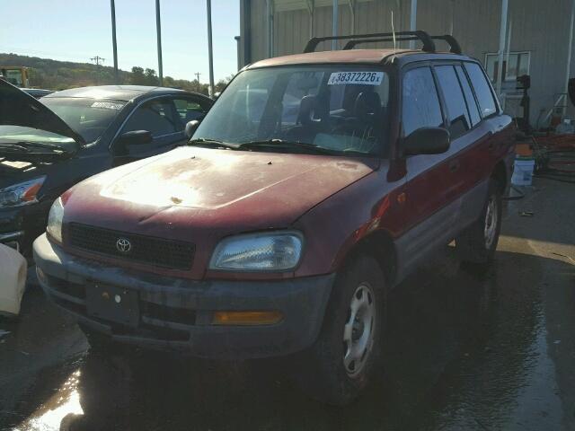 JT3GP10V4V7013994 - 1997 TOYOTA RAV4 RED photo 2