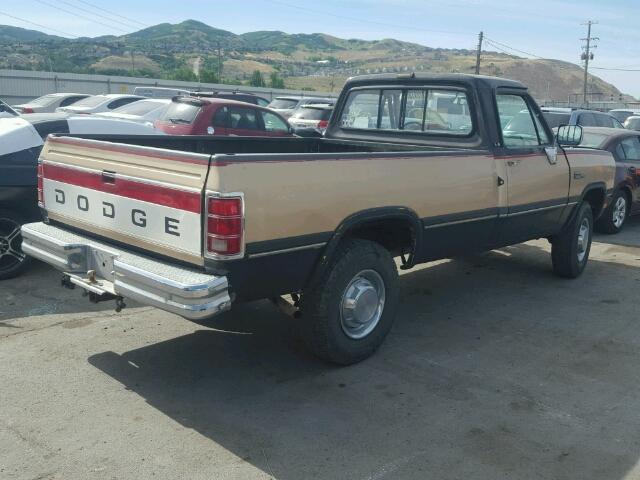 1B7KM26Z7MS209678 - 1991 DODGE W-SERIES W GOLD photo 4