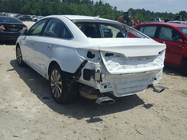 5NPE34AF4GH262995 - 2016 HYUNDAI SONATA SPO WHITE photo 3