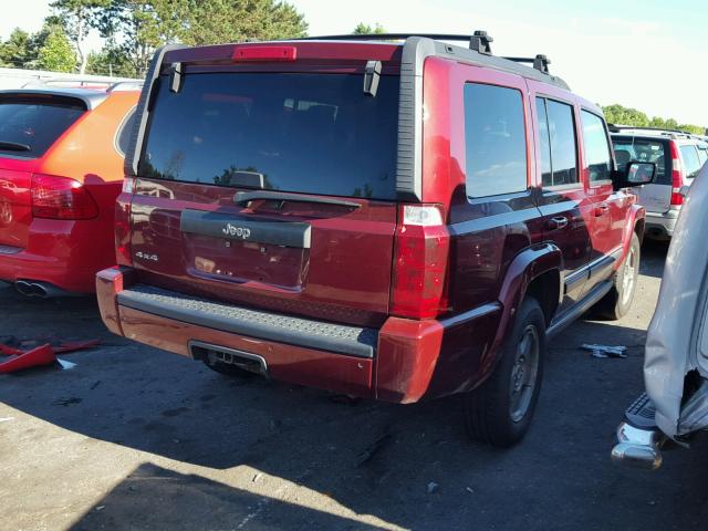 1J8HG48K87C666584 - 2007 JEEP COMMANDER 红色 照片 4