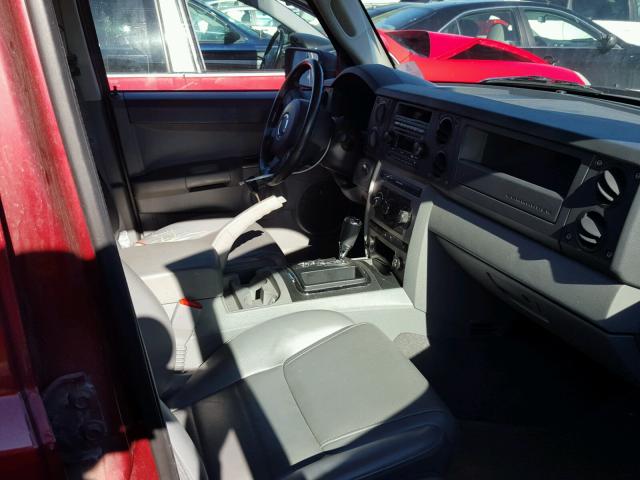 1J8HG48K87C666584 - 2007 JEEP COMMANDER 红色 照片 5