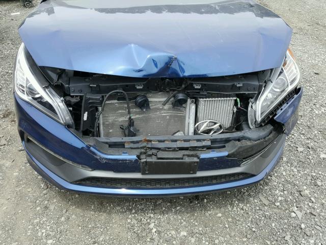 5NPE34AB6HH533263 - 2017 HYUNDAI SONATA SPO BLUE photo 9