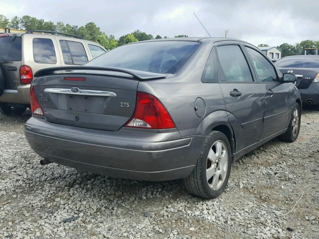 1FAFP38352W199509 - 2002 FORD FOCUS ZTS GRAY photo 4