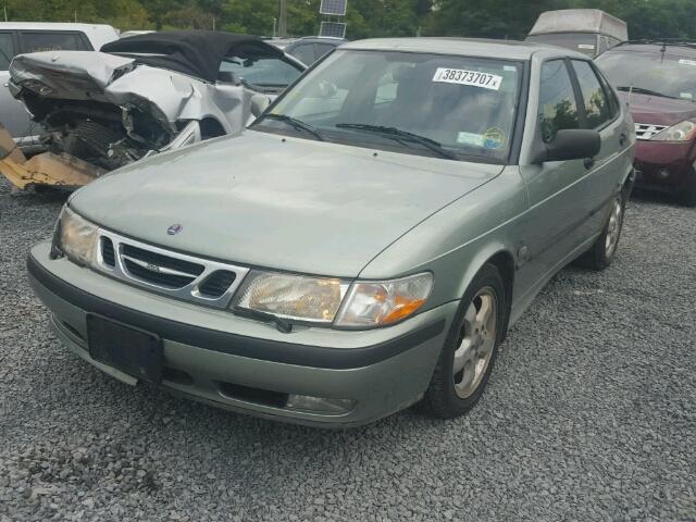 YS3DF58K612054484 - 2001 SAAB 9-3 SE GREEN photo 2