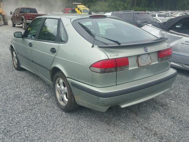 YS3DF58K612054484 - 2001 SAAB 9-3 SE GREEN photo 3