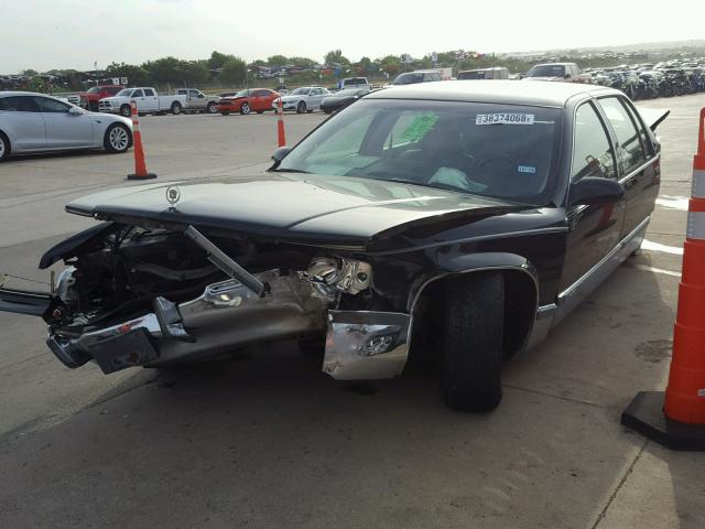 1G6DW52P8TR706921 - 1996 CADILLAC FLEETWOOD BLACK photo 2