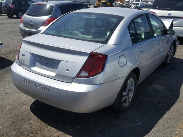 1G8AL52F83Z124652 - 2003 SATURN ION LEVEL SILVER photo 4