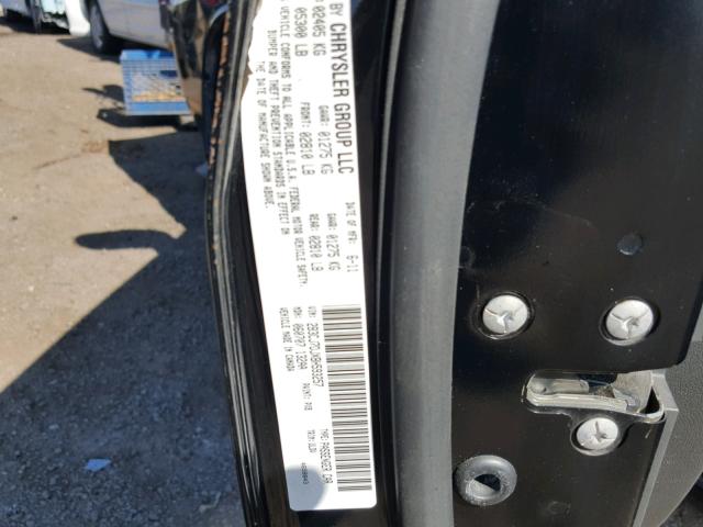 2B3CJ7DJXBH593257 - 2011 DODGE CHALLENGER 黑色 照片 10