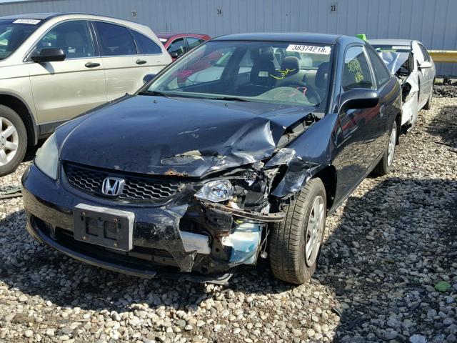 1HGEM22134L077818 - 2004 HONDA CIVIC DX V BLACK photo 2