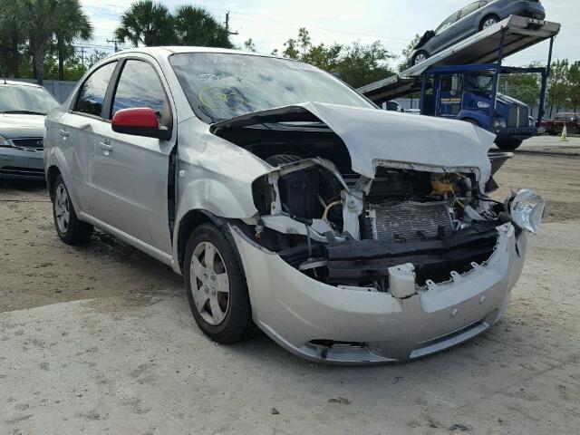 KL1TD56628B037312 - 2008 CHEVROLET AVEO GRAY photo 1