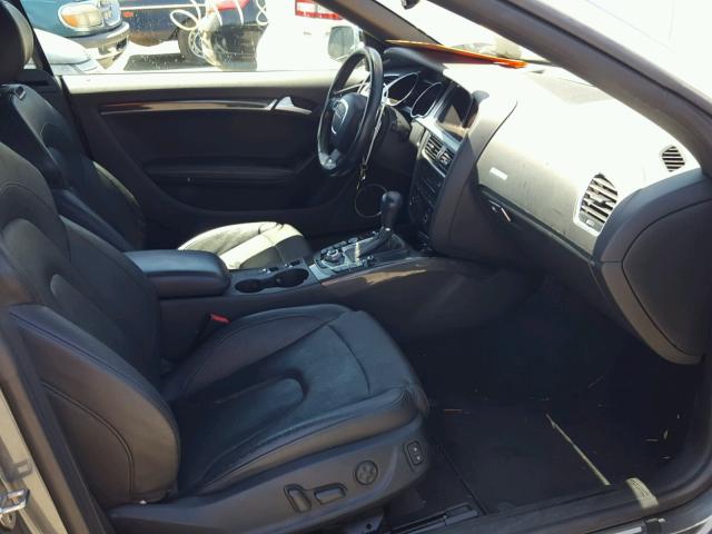 WAUVGAFH4CN008143 - 2012 AUDI S5 PRESTIG GRAY photo 5