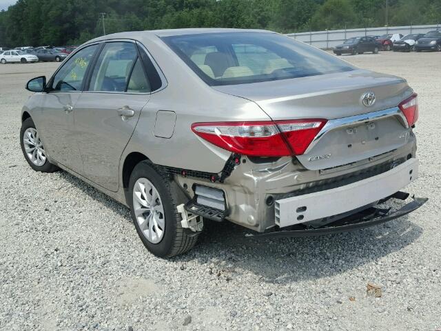 4T4BF1FK0FR487595 - 2015 TOYOTA CAMRY LE TAN photo 3