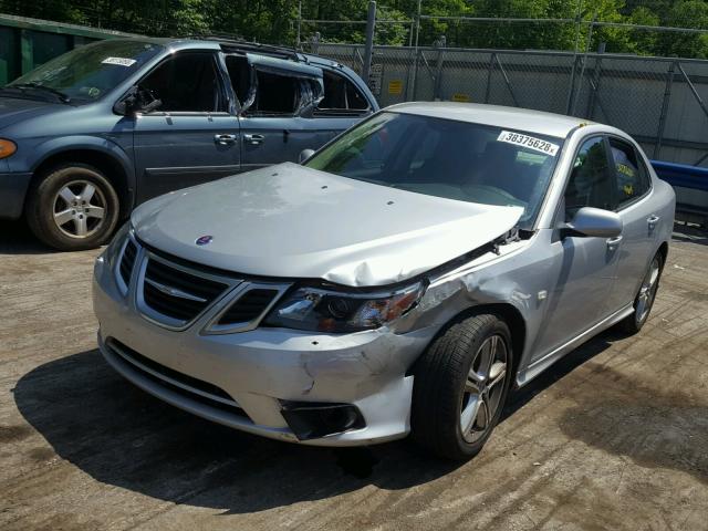 YS3FA4BY9B1307478 - 2011 SAAB 9-3 2.0T SILVER photo 2