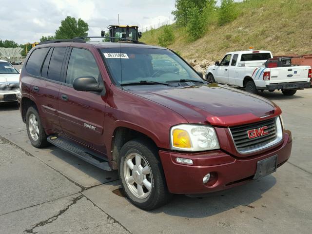 1GKDT13S542391639 - 2004 GMC ENVOY MAROON photo 1