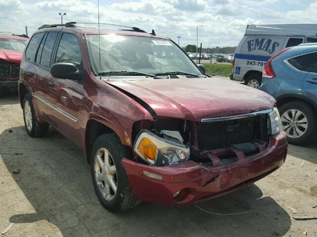 1GKDT13S272245140 - 2007 GMC ENVOY MAROON photo 1