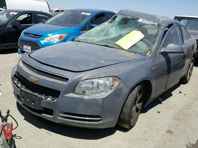 1G1ZF57519F133826 - 2009 CHEVROLET MALIBU HYB GRAY photo 2