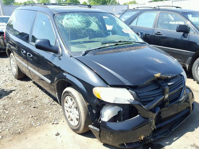 1D4GP45R95B131340 - 2005 DODGE CARAVAN SX BLACK photo 1