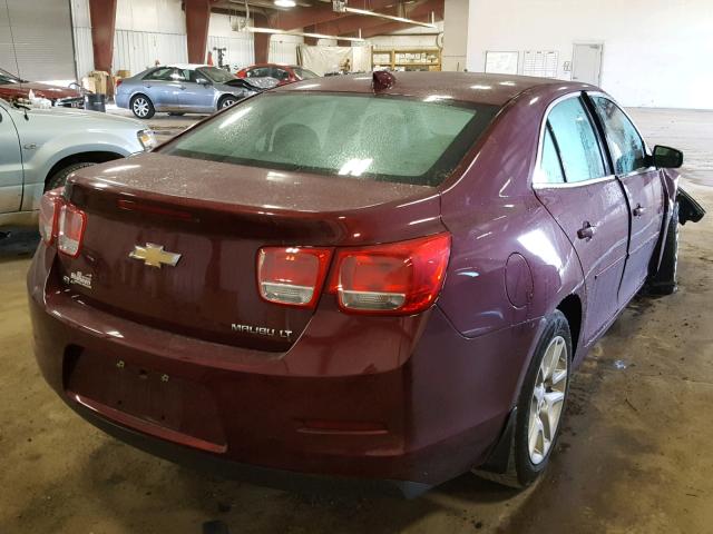1G11C5SLXFF219305 - 2015 CHEVROLET MALIBU 1LT BURGUNDY photo 4