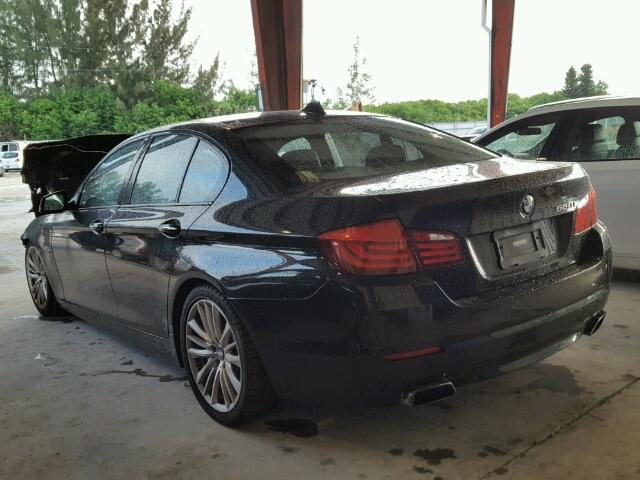 WBAFR9C51BC617661 - 2011 BMW 550 BLACK photo 3