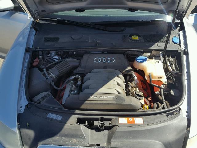 WAUAH74F18N170688 - 2008 AUDI A6 3.2 SILVER photo 7