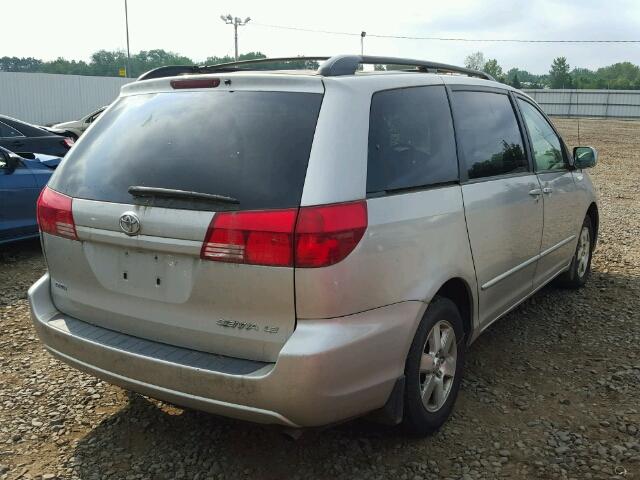 5TDZA23C04S006583 - 2004 TOYOTA SIENNA CE SILVER photo 4