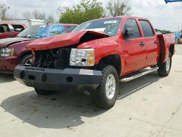 3GCPKSE72CG102703 - 2012 CHEVROLET SILVERADO RED photo 2