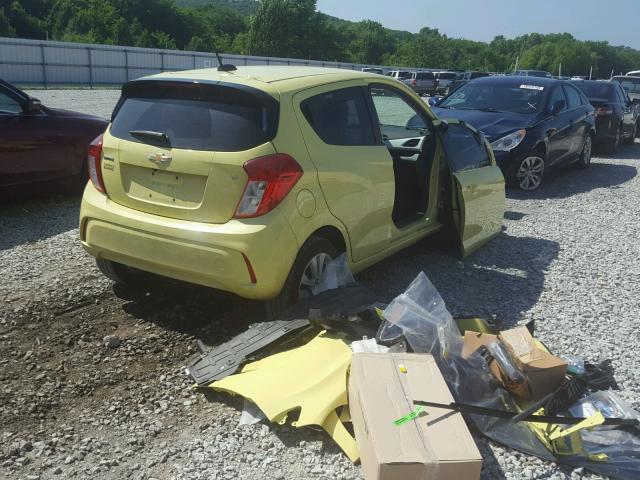 KL8CD6SA0HC811505 - 2017 CHEVROLET SPARK 1LT YELLOW photo 4