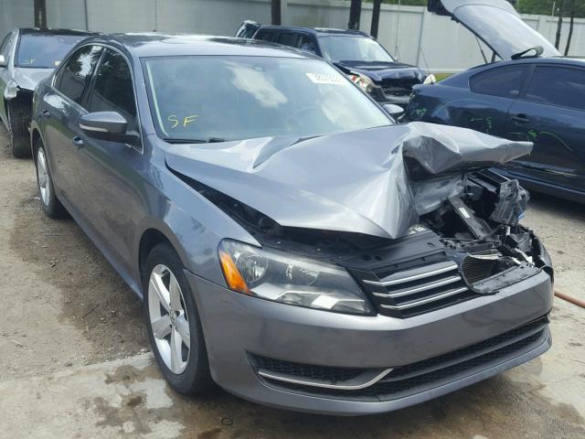 1VWBP7A39DC094757 - 2013 VOLKSWAGEN PASSAT SE GRAY photo 1