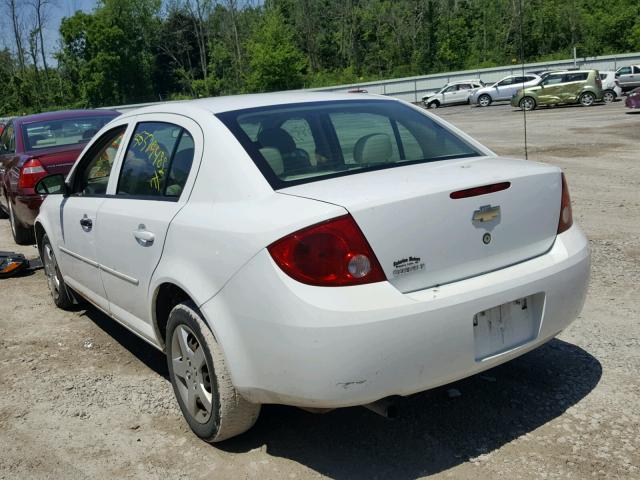 1G1AK52F957584578 - 2005 CHEVROLET COBALT WHITE photo 3