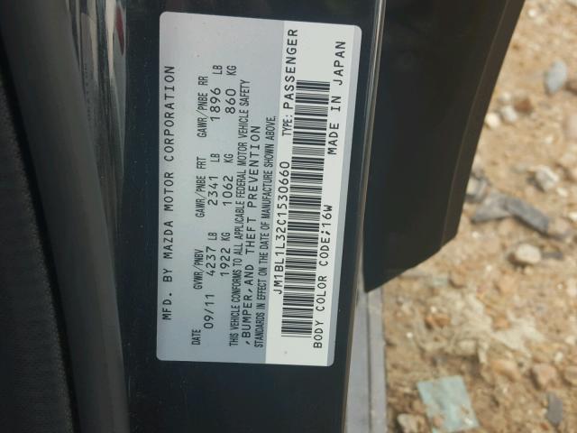 JM1BL1L32C1530660 - 2012 MAZDA SPEED 3 黑色 照片 10