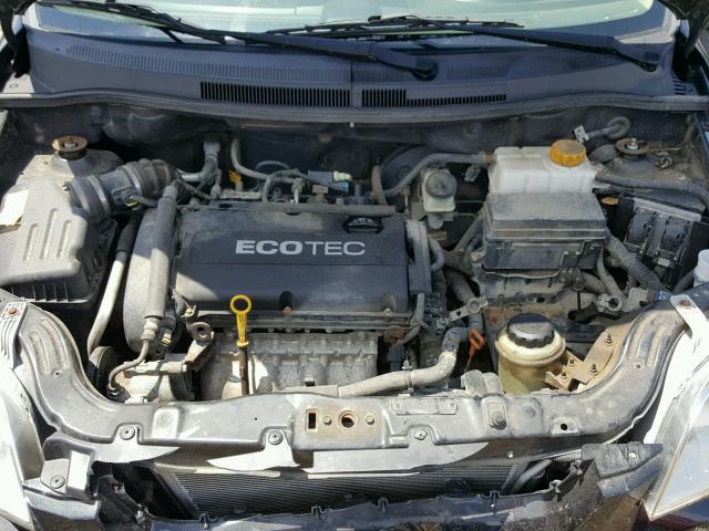 KL1TD56E79B600430 - 2009 CHEVROLET AVEO LS BLACK photo 7