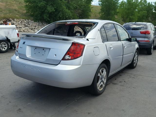 1G8AL52F24Z214025 - 2004 SATURN ION LEVEL SILVER photo 4